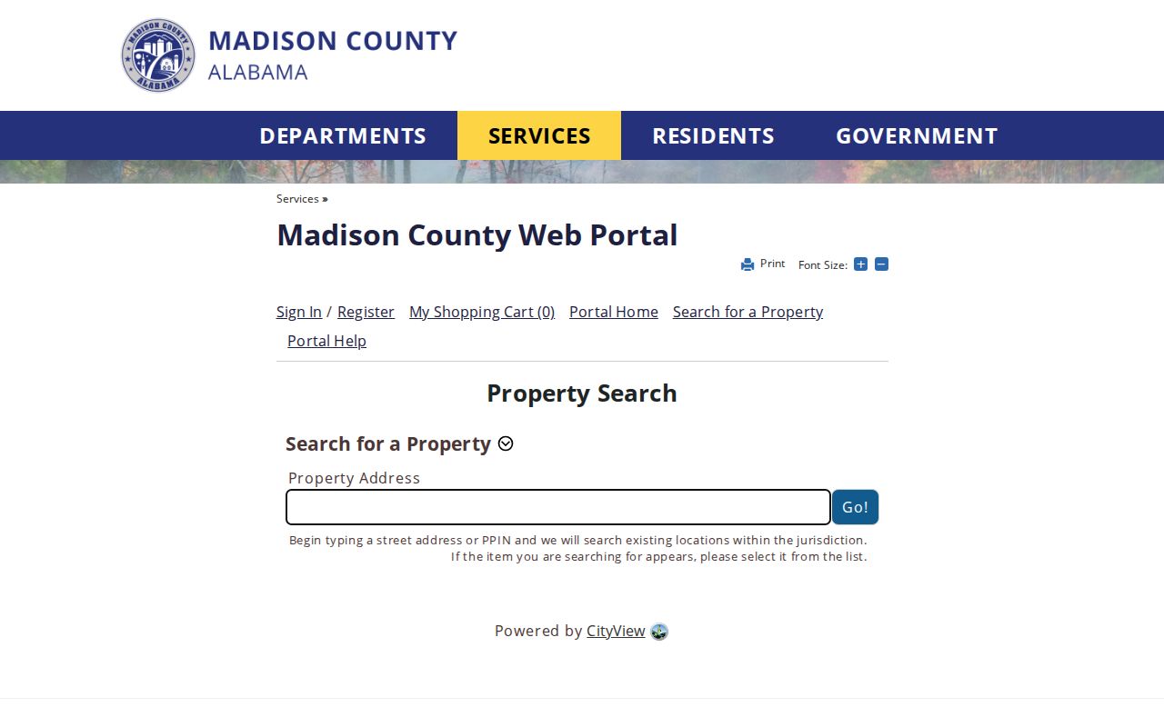 Huntsville street directory Madison County property locator
